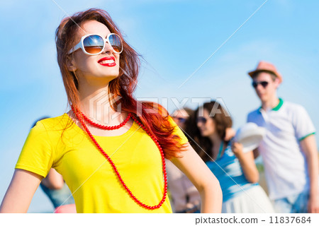stylish young woman in sunglasses stylish young woman in sunglasses 11837684