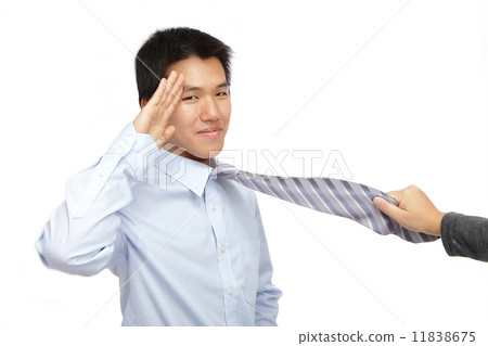 Yes Sir! Business man gives salute 11838675