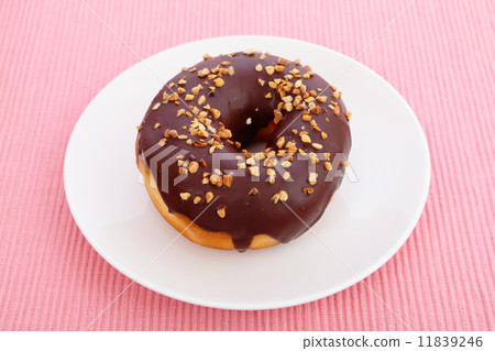 sweet donut with chocolate and peanut sweet donut with chocolate and peanut 11839246