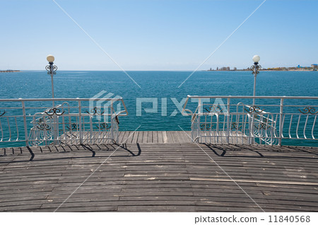 Pier on Issyk-Kul Lake 11840568