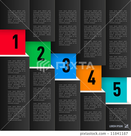 Paper style infographics - Stock Illustration [11841187] - PIXTA