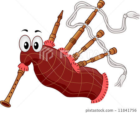 Bagpipe Mascot 11841756
