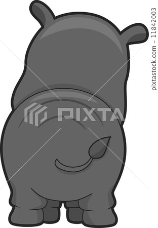 Rhinoceros Back View Rhinoceros Back View 11842003