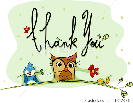 Thank You Card Stock Illustration