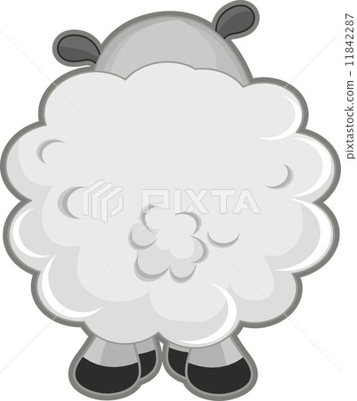 Sheep Back View Sheep Back View 11842287