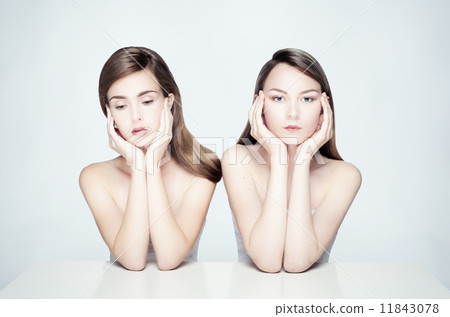 Nude portrait of two women. 11843078