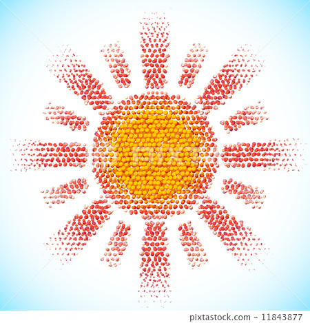 Sun made of scattered balls Sun made of scattered balls 11843877