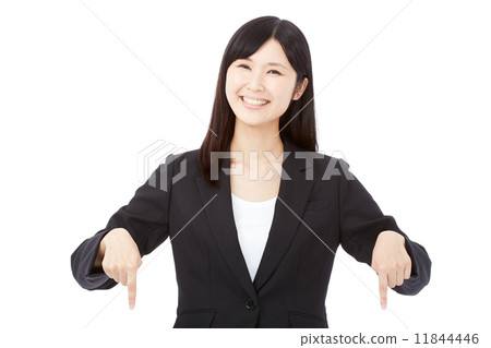 Pointing business woman Pointing business woman 11844446