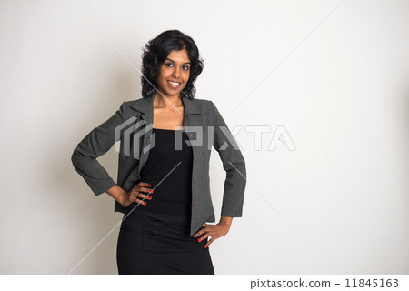 indian business woman with plain background 11845163