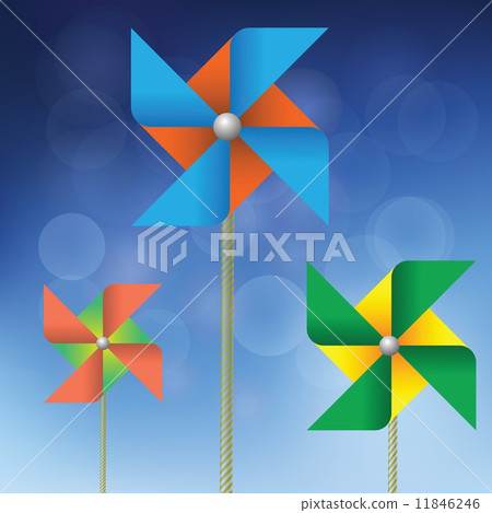 colorful windmills colorful windmills 11846246