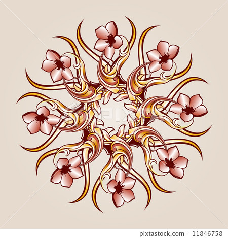 Flower pattern henna 11846758