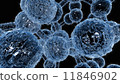 Molecule isolated on black 11846902