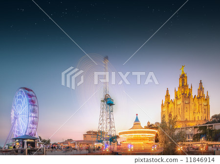 BARCELONA, SPAIN, Temple at Tibidabo  11846914