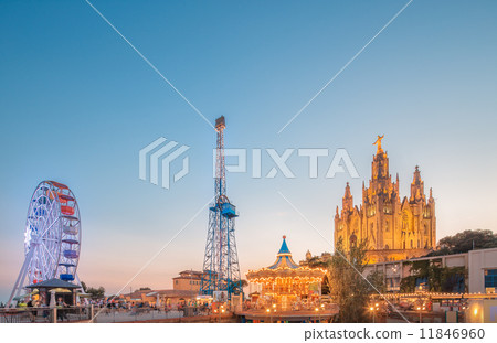 BARCELONA, SPAIN, Temple at Tibidabo  11846960