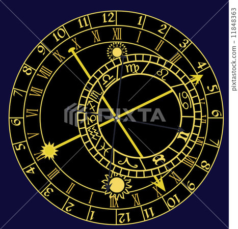 astronomical clock - vector astronomical clock - vector 11848363