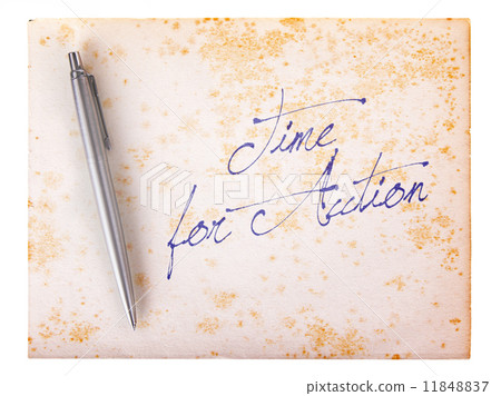 Old paper grunge background - Time for action Old paper grunge background - Time for action 11848837