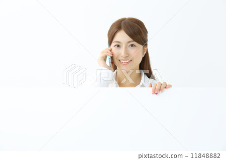White board · young lady White board · young lady 11848882