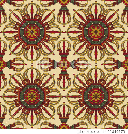 Seamless Vajra pattern 02 11850373