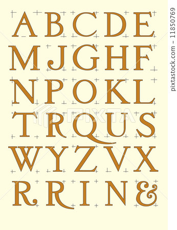 modern roman capitals 11850769