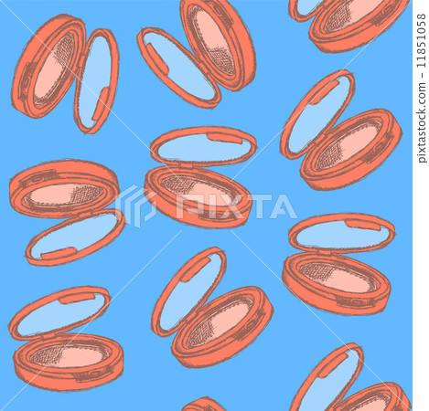 Sketch powder compact - Stock Illustration [11851058] - PIXTA