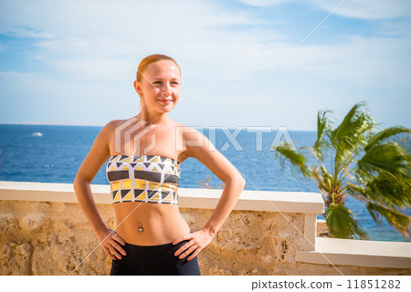 Beautiful woman practicing yoga 11851282