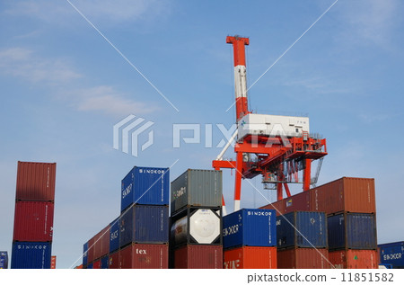 Containers and cranes 11851582