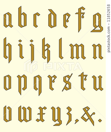 Gothic alphabet 01 11852658