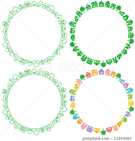 在一個街道的圓形住宅房地產 11854062