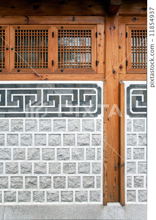korean style house's wall korean style house's wall 11854937