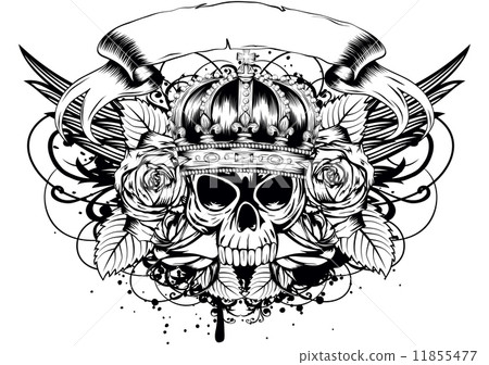skull corona roses 11855477