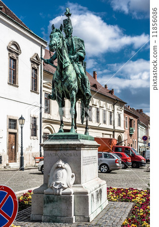 Andras Hadik statue in Budapest. Hungary 11856086