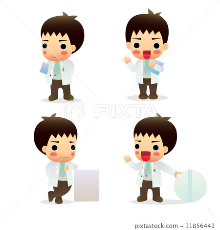 set cute little male doctor 11856441