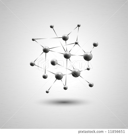 Molecule structure vector illustration background 11856651