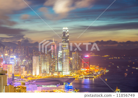 Hong Kong Skyline at Dusk Hong Kong Skyline at Dusk 11856749