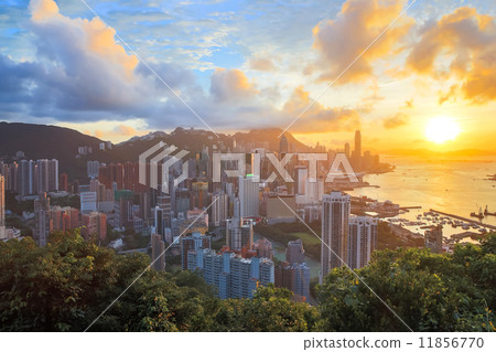 HDR Hong Kong Skyline HDR Hong Kong Skyline 11856770