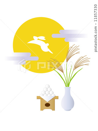 Full moon and decoration of moon view of the night of the night Full moon and decoration of moon view of the night of the night 11857330