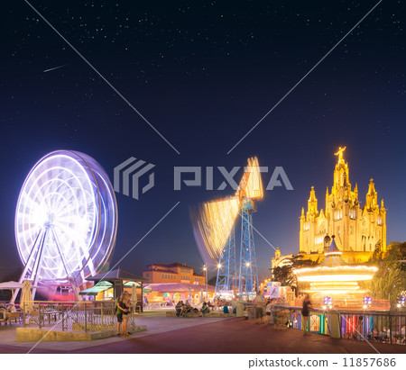 Amusement Park and Temple at Tibidabo 11857686