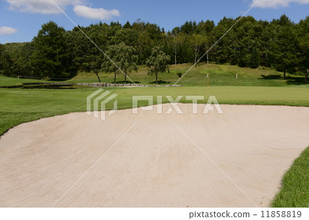 Bunker and golf course Bunker and golf course 11858819