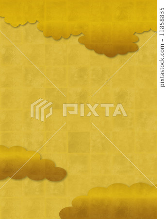 Gold foil cloud pattern Gold foil cloud pattern 11858835