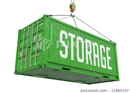 Storage - Green Hanging Cargo Container. Storage - Green Hanging Cargo Container. 11860197