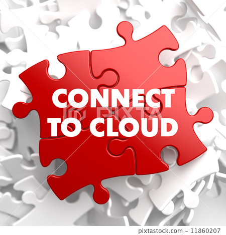 Connect to Cloud on Red Puzzle. Connect to Cloud on Red Puzzle. 11860207