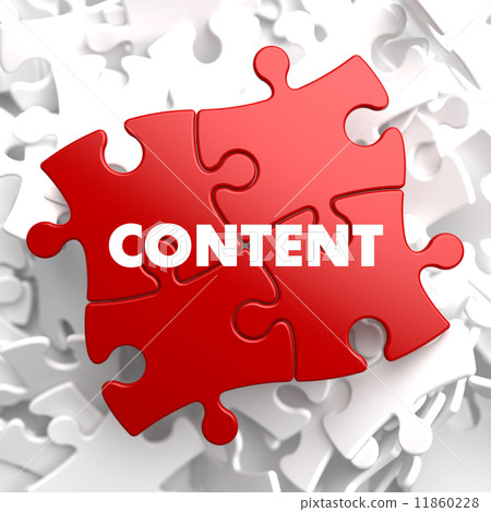 Content on Red Puzzle. Content on Red Puzzle. 11860228