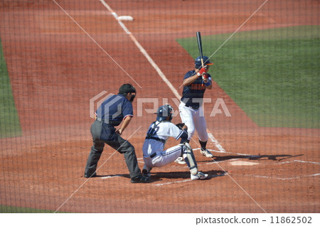 Baseball ~ Right batter / catcher · referee (image) Baseball ~ Right batter / catcher · referee (image) 11862502