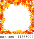 Autumnal leaves frame 11863094