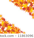Autumnal leaves frame 11863096