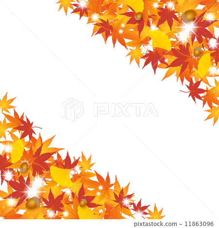 Autumnal leaves frame 11863096