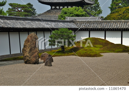 京都Tofukuji寺廟長的庭院風景 京都Tofukuji寺廟長的庭院風景 11865470
