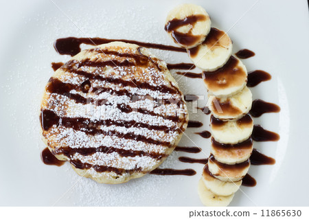 pancake with banana pancake with banana 11865630