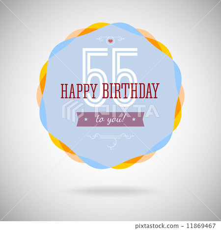 Congratulatory badge for the fifty-five year. 11869467