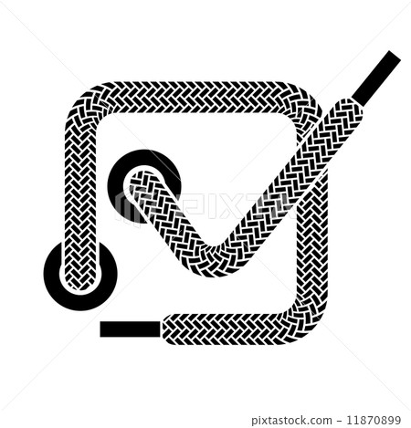 shoe lace checkmark symbol 11870899